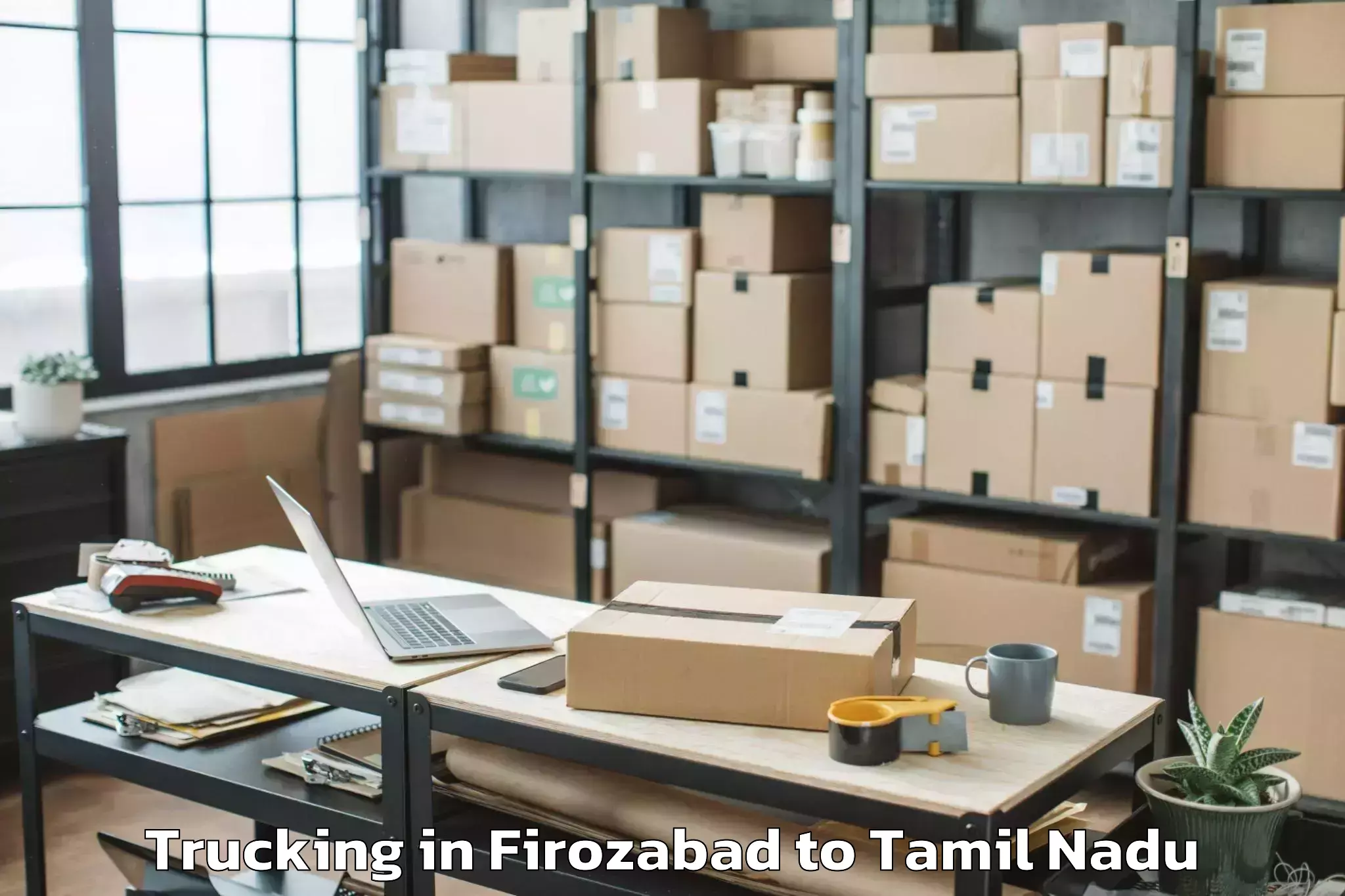 Book Firozabad to Peranampattu Trucking Online